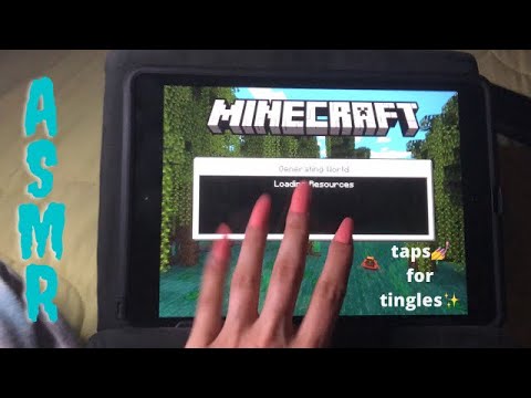 ASMR tapping camera & iPad screen taps + Minecraft noises | what’s on my iPad ?