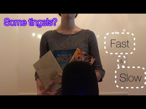 ASMR | Fast&Slow book tapping and gripping for tingles (no talking)💫