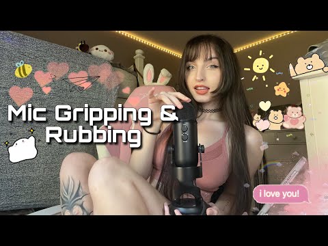 ASMR | Mic Gripping, Rubbing, Fast Aggressive Mouth Sounds w/ Mix of Soft Spoken & Upclose Whispers