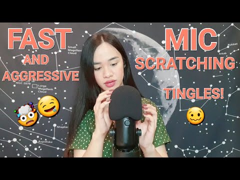 FAST and AGGRESSIVE Mic Scratching ASMR 🥴🤤