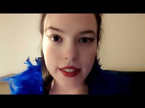 teaser of a private custom ASMR sister in feather boa ties you up&does your makeup.  💝