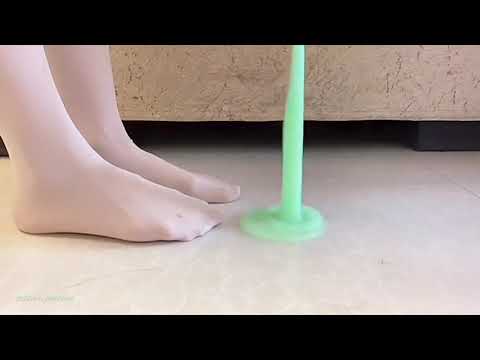 ASMR - Slime sounds with Feet