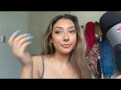 ASMR Q&A pt 2 💗😇 ~scattered nail triggers, rambling for sleep~ | Whispered