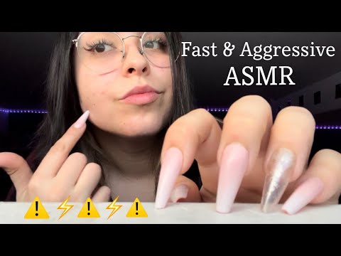 FAST & AGGRESSIVE BUILDUP INVISIBLE TAPPING & SCRATCHING AROUND THE CAMERA ASMR (looped)