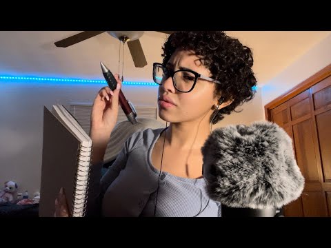 asmr asking you PERSONAL QUESTIONS & writing them down with a GIANT pen 🖊️ ✨
