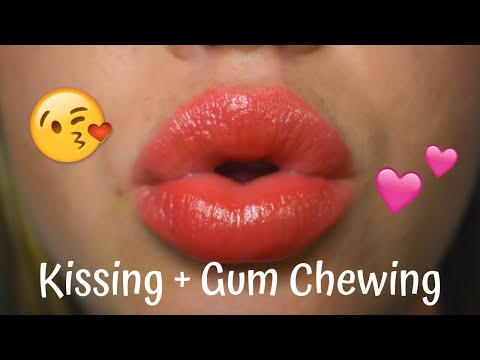 ASMR || Kissing + Gum Chewing