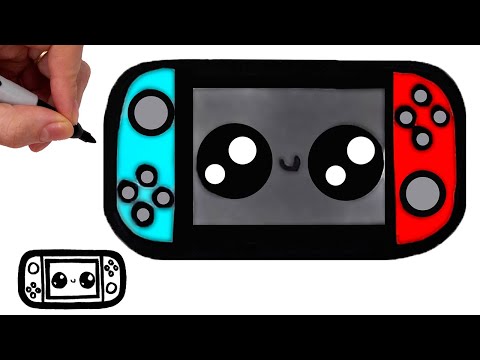 Comment Dessiner Une Nintendo SWITCH Facile [Mignon Kawaii]