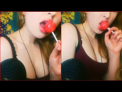 ASMR| eating lollipop , super sensitive eating (Patreon PREVIEW)