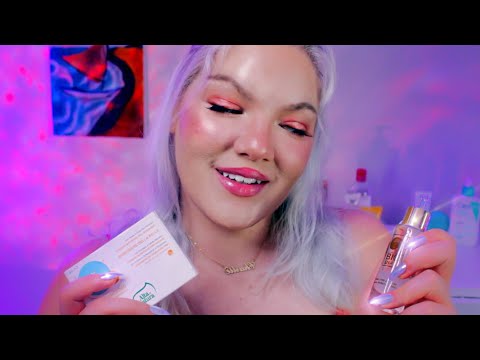 ASMR My Skincare Routine for ACNE | Soft Spoken Converstion | Tapping Tapping Tapping!