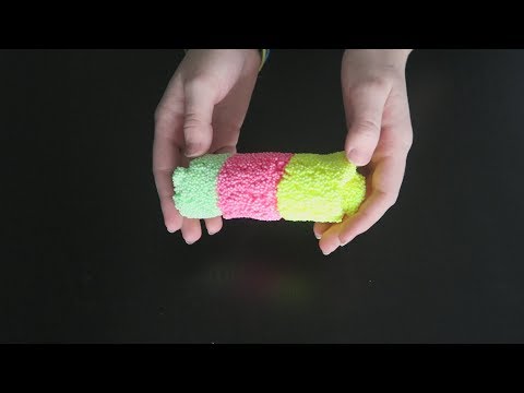 [ASMR]  Playing with Floam (Sticky/Crunchy/Tapping sounds)