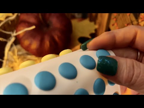 Dots Candy Peeling! (No talking only) Paper crinkles & candy tinkling! ASMR
