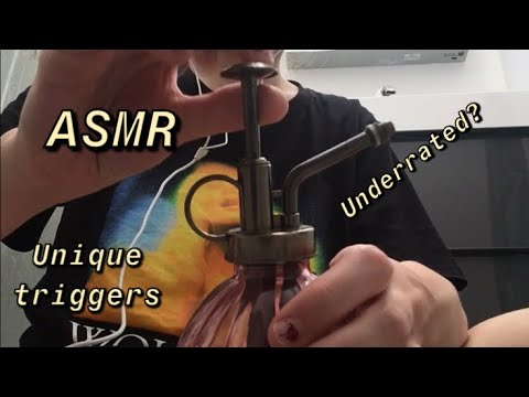 ASMR Tingly unique triggers + snips (hand movements + mouth sounds)