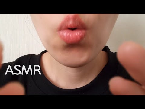 ASMR Lens Tapping&Hand movements  mouth sounds