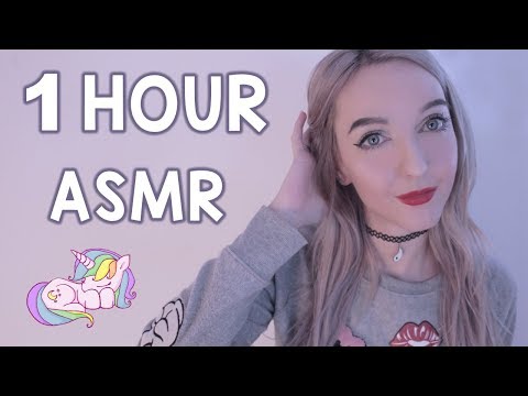 1 HOUR of ASMR Triggers (Tapping, Inaudible Whisper, Mouth Sounds +)