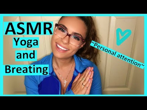 ASMR RP- Light Yoga & Breathing w/ a Friend *~PERSONAL ATTENTION~*