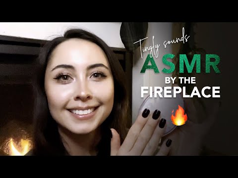 ASMR UNBOXING...KINDA - Tingly sounds by the fireplace