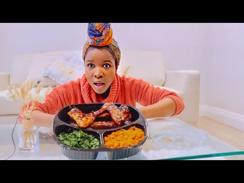 ASMR MUKBANG | Braai Boerewors, Chakalaka, Children, Spinach - Mzantsi Food recipe ! Eating