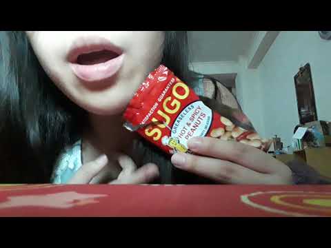 ASMR Eating Spicy Peanuts
