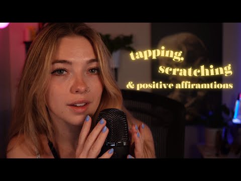 Clear you mind here 💕 ASMR Blue Yeti scratching, tapping and positive affirmations