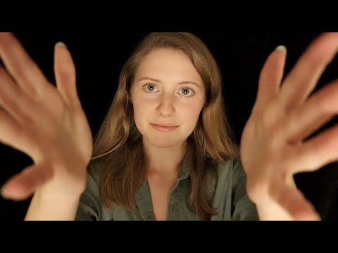 ASMR | slow, relaxing hand movements & soft whispers [Personal Attention, subtle rain sounds]