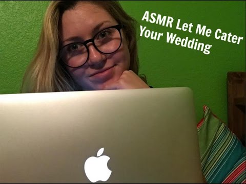 ASMR: Let Me Cater Your Wedding Roleplay (soft speaking, typing & eating sounds)