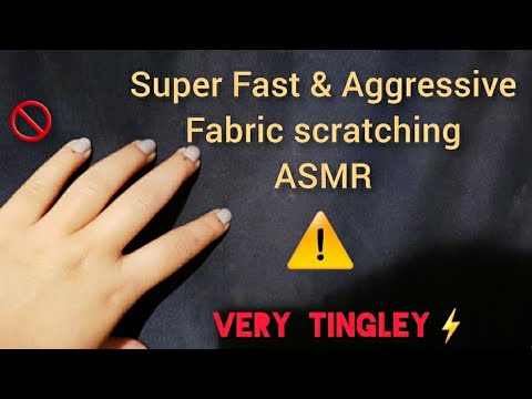 my first ASMR video after a long time Super Fast and Aggressive Fabric scratching #firstasmr