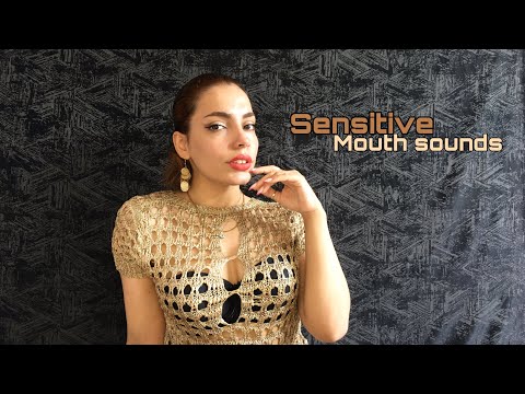 ASMR Sensitive Mouth Sounds (scratching & tapping)💆🏼‍♀️