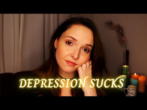 Let's Be Depressed Together - ASMR whisper hangout/ramble with Depression Advice