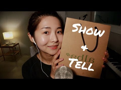 [한국어 Korean ASMR] 선물받은 것들 😍  Show & Tell (Whispering,Tapping)