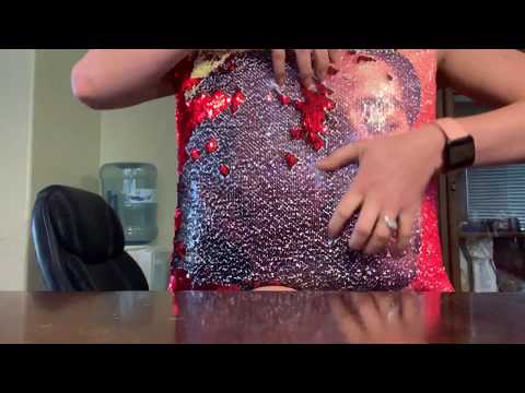 Deep Scratching on Pillows ASMR | Sequin Pillow | Fabric Sounds | No Talking