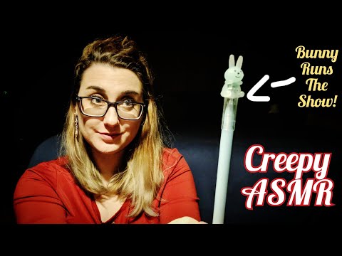 Cute & Creepy ASMR Roleplay Whisper with Bunny Pen & Invisible Nico