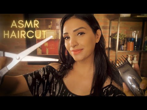 ASMR MOST Realistic Haircut Ever💈 ASMR Barber Shop Roleplay