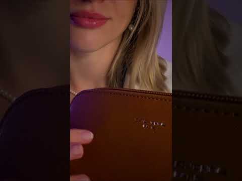 💓INSTANT SLEEP: Calming Triggers on a Leather Bag💓 #asmr #shorts