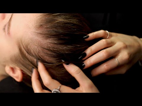 ASMR | SCALP MASSAGE with coconut OIL (no talking)