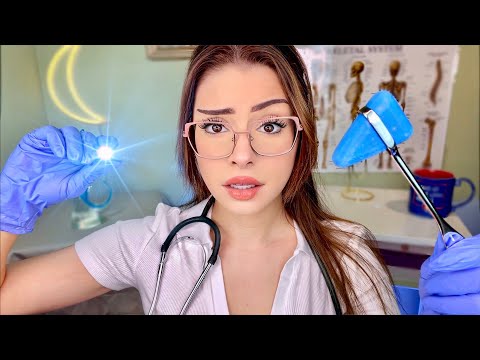 ASMR The TMI Doctor 💀🩺 Medical Exam Cranial Nerve, Eye, Ear, Personal Attention, Fast Examination