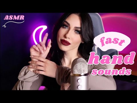 ASMR - Pure Fast & Aggressive Hand Sounds with Mouth Sounds