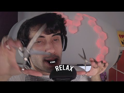 ASMR ONLY SCISSORS AND MOUTH SOUNDS (with Haircut Express)