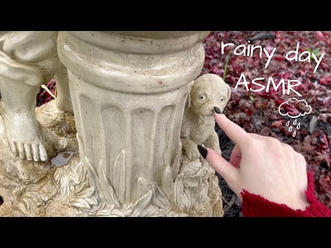 ASMR | Fast Tapping Outside In The Rain 🌧 concrete scratching, build up camera tapping, etc (lofi)