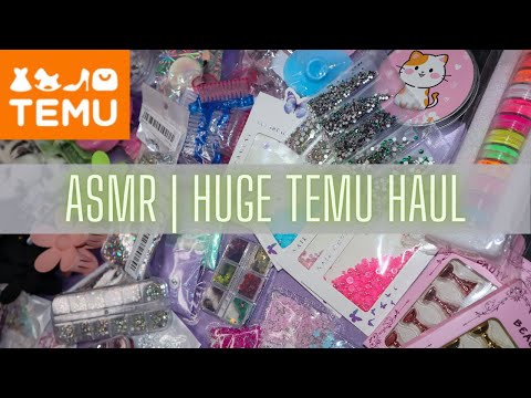 ASMR | HUGE TEMU HAUL 🛍️ (Nail Art, Self Care, Beauty, & More!!)