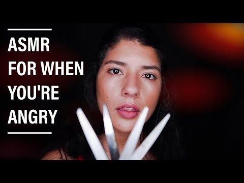 ASMR PERSONAL ATTENTION FOR WHEN YOURE ANGRY | FAST AND AGGRESSIVE TRIGGERS | SCISSORS SOUNDS