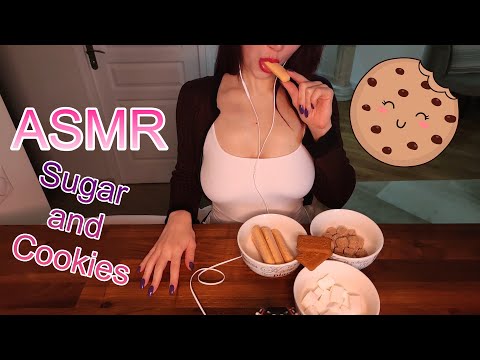 ASMR Sugar and Cookies/chocolate et gourmandise | Scratching Tapping Crinkle Crunchy [no talking]