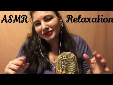 ASMR soft spoken w slow hand movements great for sleep and relaxation.