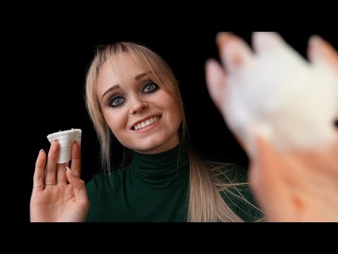 ASMR | Cleaning YOUR FACE thoroughly (w/ skin sounds)