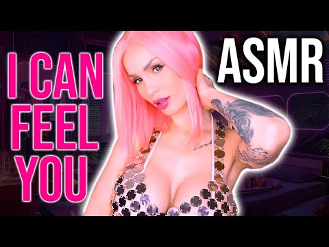 ASMR Cyber Girl has a crush on you💥 Whispering face touching gentle brain massage layered trigger