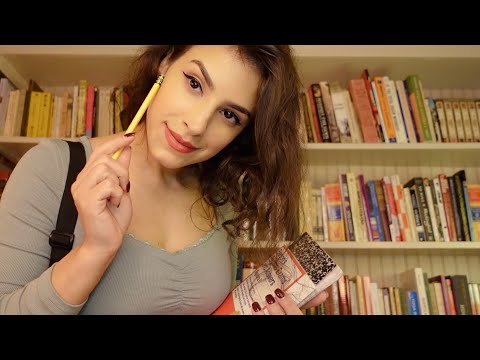 ASMR Girl in the Back of the Library | 🌧 Cozy Gentle Rain