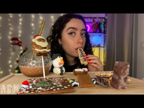 🌙 ASMR FRANÇAIS : DÉGUSTATION DE CHOCOLATS DE NOËL ET BLABLA🍫🎅 (bad mood,cdi, Noël...) #asmr