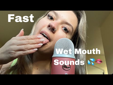 ASMR| Fast & Aggressive Extra WET Mouth Sounds| Hand Sounds/ Movements