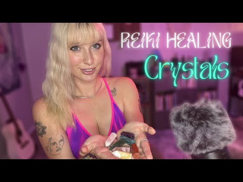 ASMR ✨♥ Reiki Healing w/ Chakra Crystals ♥✨