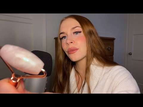 🌿ASMR🌿 RP: BFF Helps You w/ Your Bedtime Skincare Routine (Rough Audio — Headphones NOT Advised)