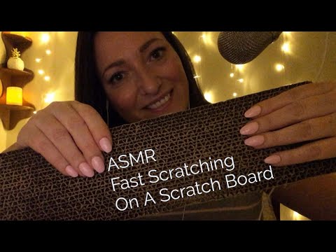 ASMR Fast Scratching On A Scratch Board